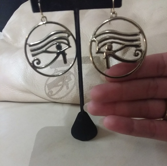 Evil eye dangle earrings - Picture 4 of 5